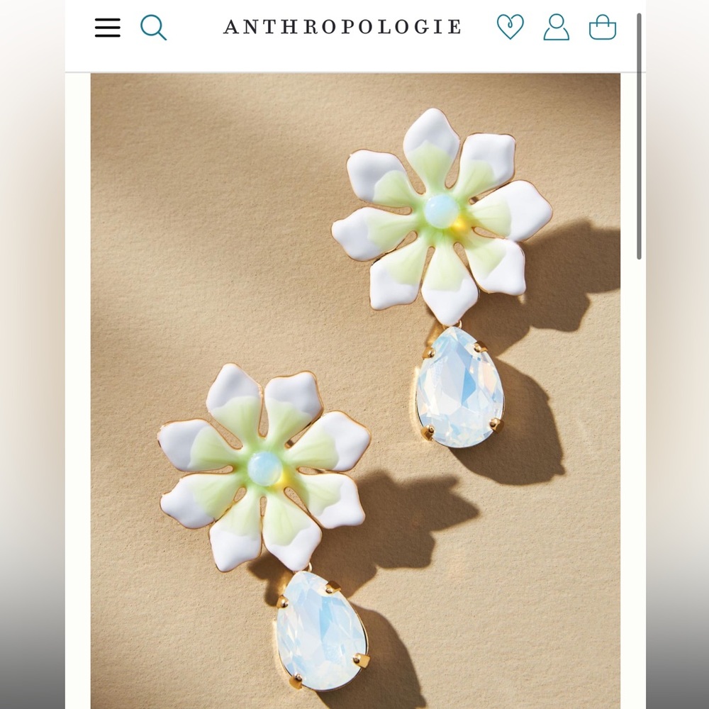 Floral Teardrop Earrings